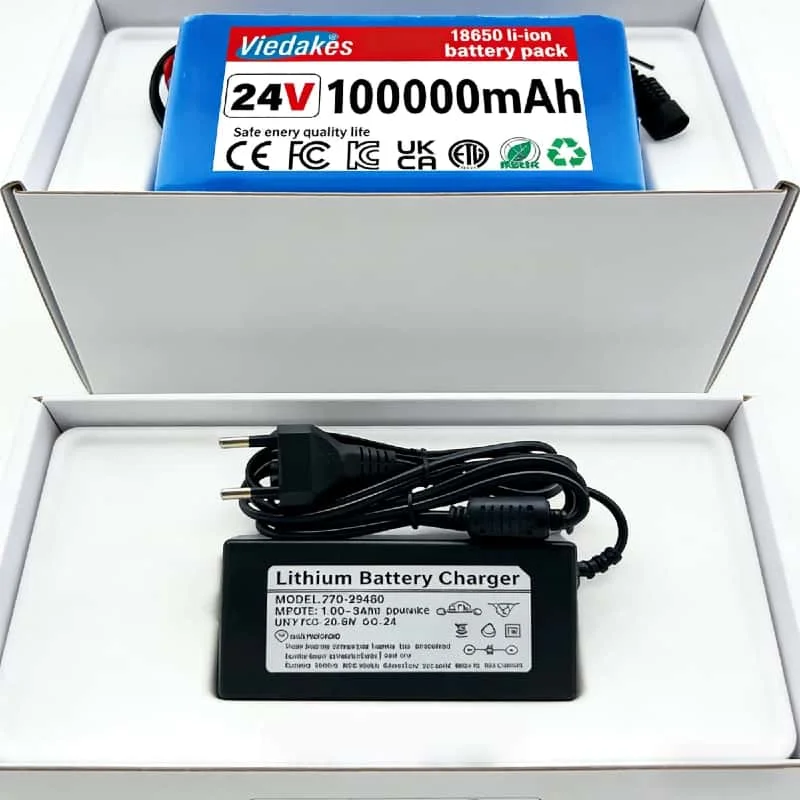 

2026High-Capacity 7S3P 24V 100Ah 18650 Lithium Battery Pack Durable Rechargeable Power Accessory for E-Bikes Scooters Camping