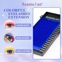 New Pink Eyelash Extension Faux Mink Color Eyelashes Colorful Cilia Eyelash Extension Classic Eye Lashes Maquiagem