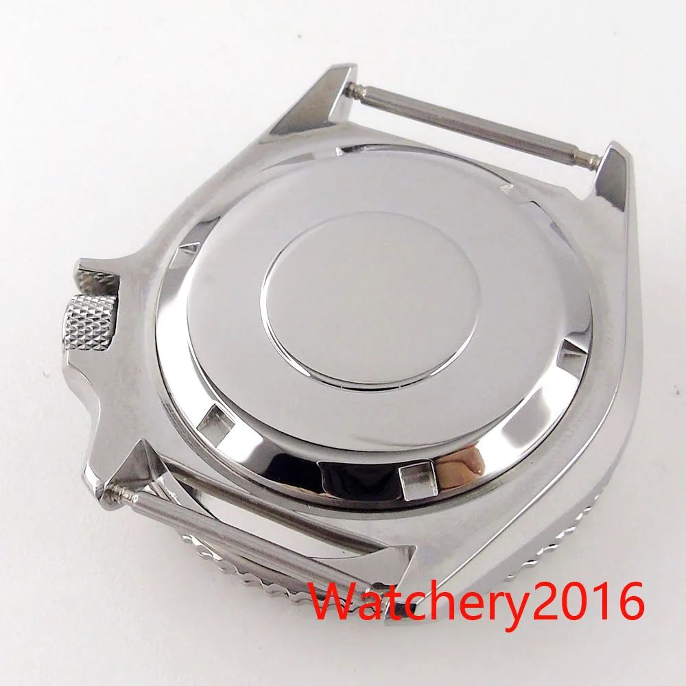 42mm 3.8 Watch Case fit NH35A NH36A SKX007 waterproof Ceramic Sapphire Glass Screwdown Crown Stainless Steel