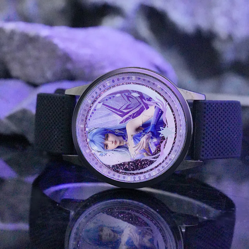 عرش الختم طويل Haochen Sheng Caier مجموعة فنية رملية LED ساعة مقاومة للماء منتج رسمي أنيمي هدية شخصية جيدة