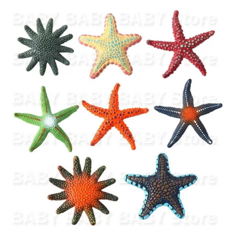 

8PCS Colorful Star Fish Pool Diving Toy for Adult and Kids Underwater Exploration Game Swimming Training Beach Play Toy
