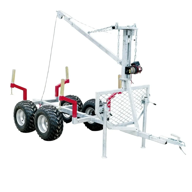 ATV Timber Trailer with Crane