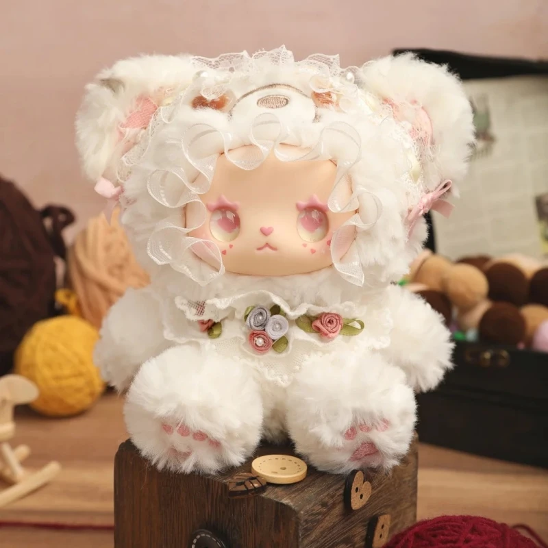 حقيقية جميلة إيما الدب التحالف سلسلة لطيف أفخم صندوق أعمى الفينيل الوجه دمية نموذج تزيين مُثبت لعبة صندوق غامض هدية