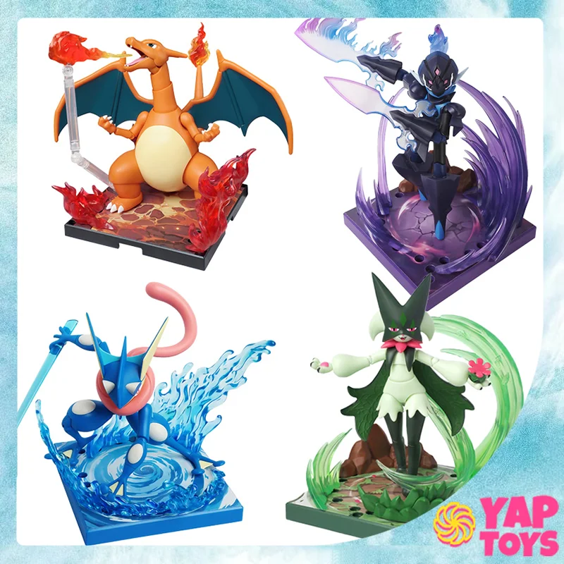 Blokees PokéMon Anime Figures Greninja Meowscarada Ceruledge Charizard Action Figures Collectible Toy Birthday Gift For Kids