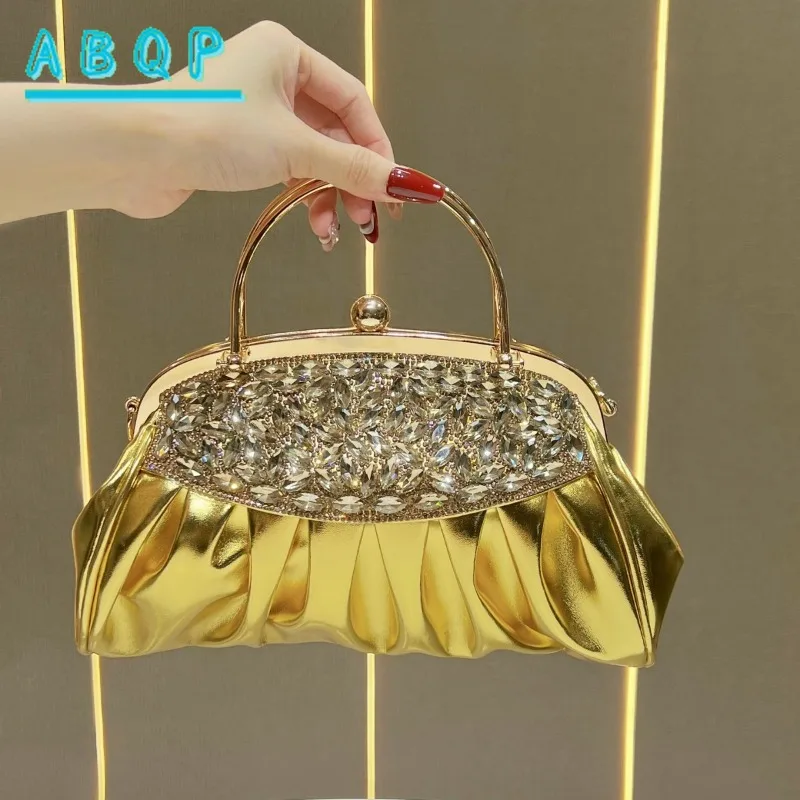 

New Dinner Handbag Luxury Brand Party Dinner Handbag Fashion Trend Diamond Exquisite Shiny Women's Shoulder Crossbody Bag