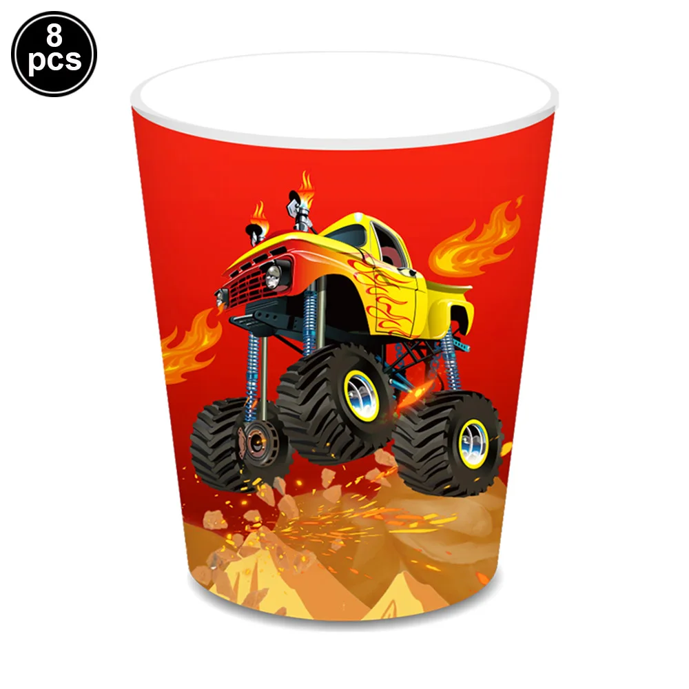 2D 18 Zoll Monster Truck Folienballon Auto-Themen 3. 4. 5. Junge Geburtstagsparty-Zubehör Alles Gute zum Geburtstag LKW Geburtstagsdekoration – Detail 9