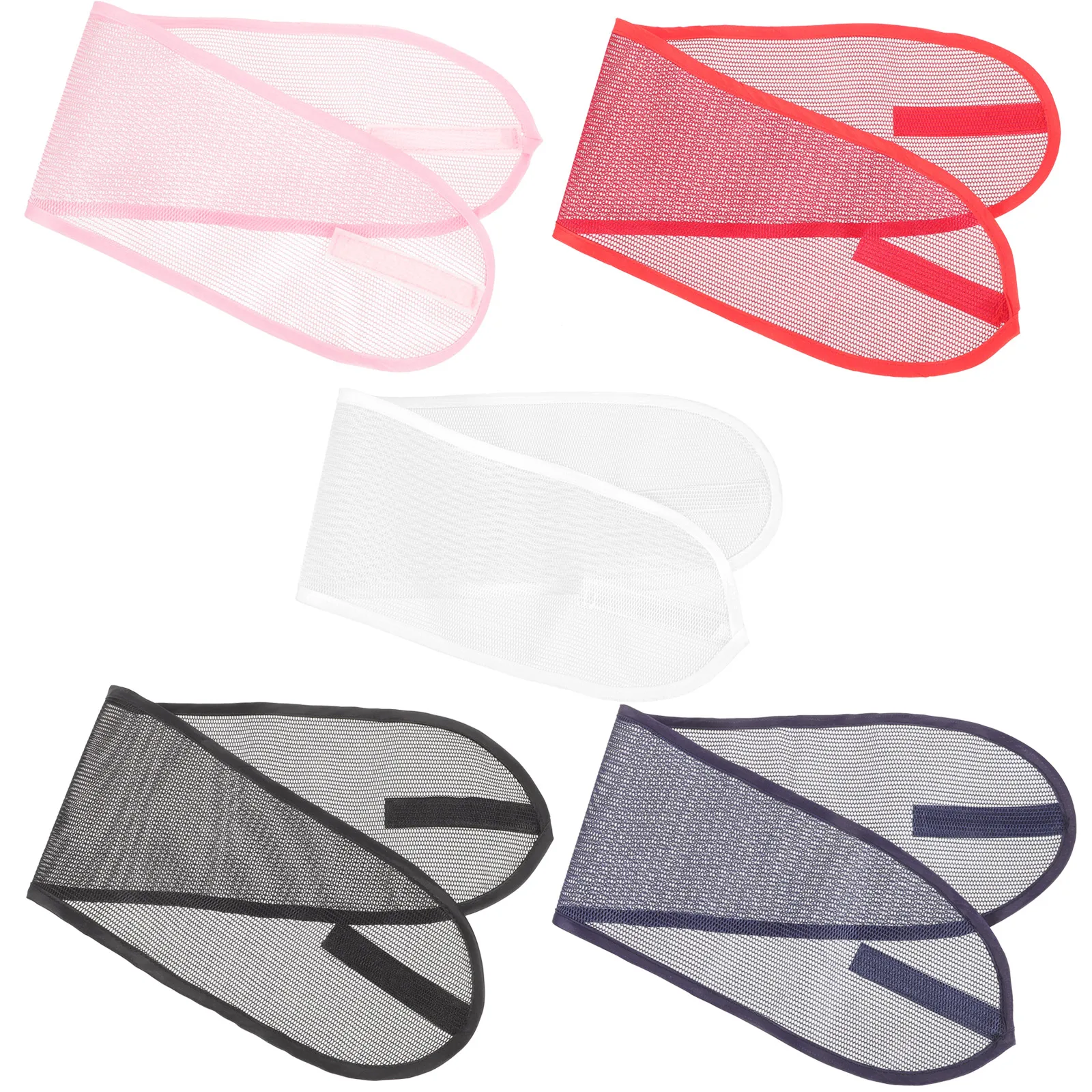 

5pcs Adjustable Headbands For Women Hairdressing Cloth Elastic Hairband Salon Perming Dyeing Styling Tool Household Use Beauty