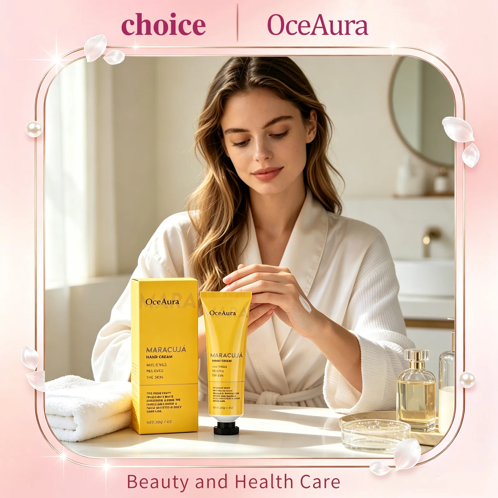 OceAura Vitamin E Moisturizing Hand Cream Nourishing Repair Dry Cracked Rough Hand Anti Freezing Smooth Portable Hand Care Cream