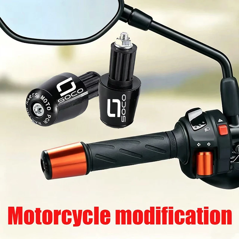 Motorcycle Handlebar Grips Handle Bar Cap End Plugs For SUPER SOCO CPx CUx CU TC 50/MAX/WANDERER TS TSX 1500 2019-2025
