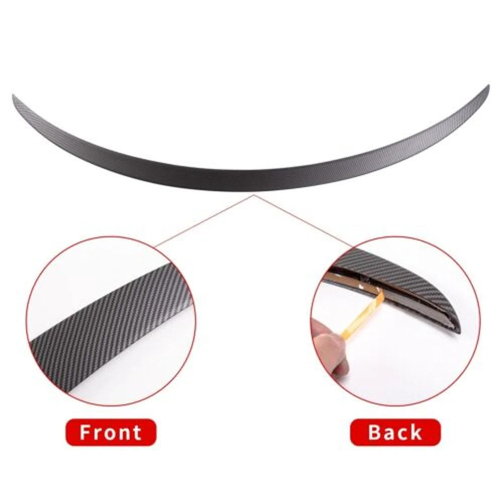 Спойлер, крыло, губа, матовый узор из углеродного волокна для Tesla Model 3/Y 2017-2024, аксессуары, модель 3, модные внешние запчасти из