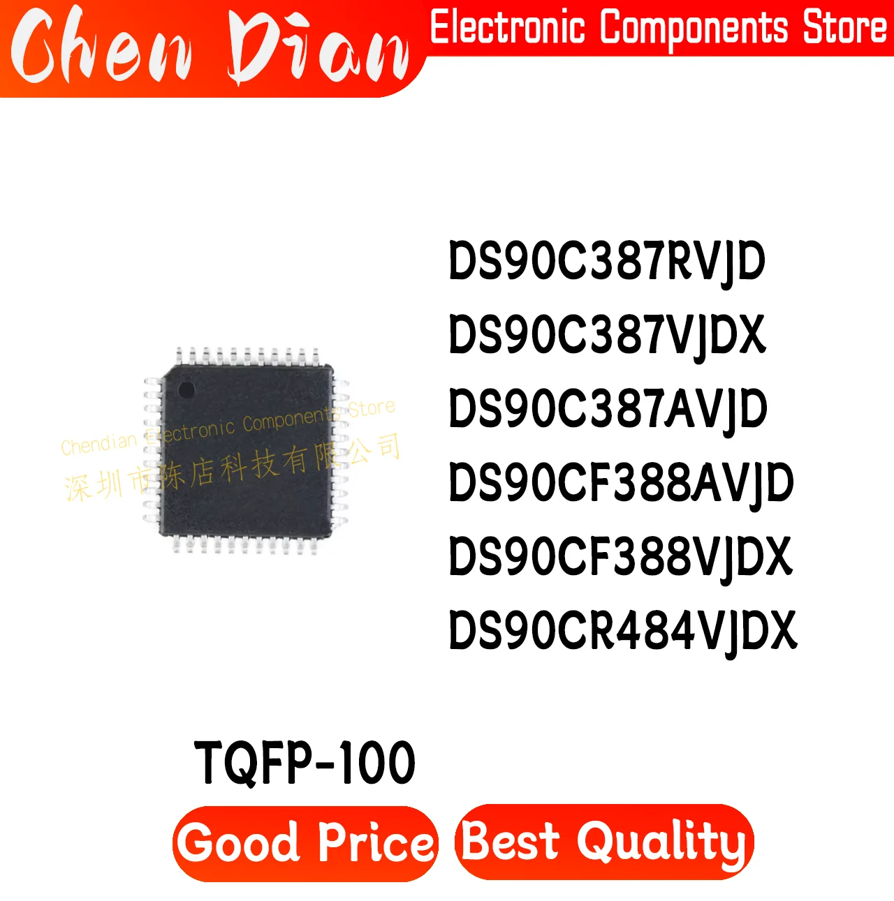 DS90C387RVJD DS90C387VJDX DS90C387AVJD DS90CF388AVJD DS90CF388VJDX DS90CR484VJDX TQFP-100 New Original Genuine