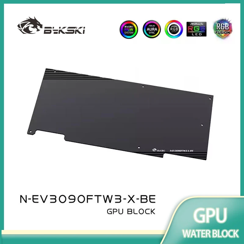 Bykski N-EV3090FTW3-X Water Block Use for EVGA RTX3080 / RTX 3090 FTW3 ULTRA GAMIN GPU Card /Full Cover Copper Radiator in Stock