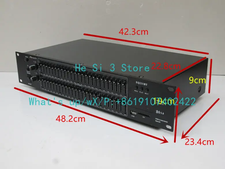 50-Band Stereo EQ Professional Dual 25-Band KTV5.0 Lossless Bluetooth Equalization Home EQ Tuner