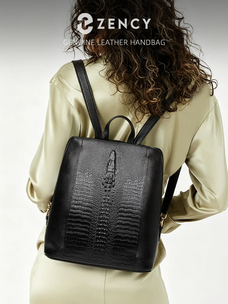 zency-zaino-da-donna-in-pelle-di-coccodrillo-100-autentica-e-naturale-borsa-da-viaggio-lavoro-scuola-con-scomparto-per-notebook-borsa-da-trasporto-per-laptop