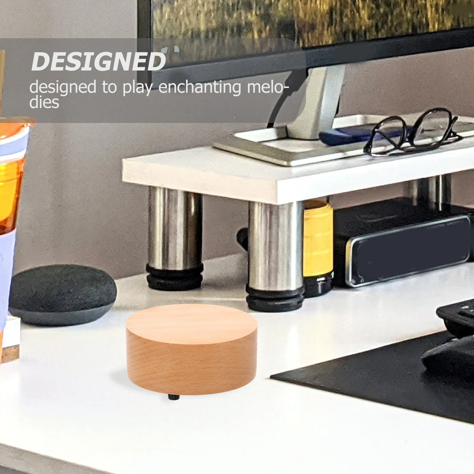 

Creative Wooden Music Box DIY Decoration for Living Room Balcony Bedroom Vintage Style Melody Player Home Decor Gift Idea