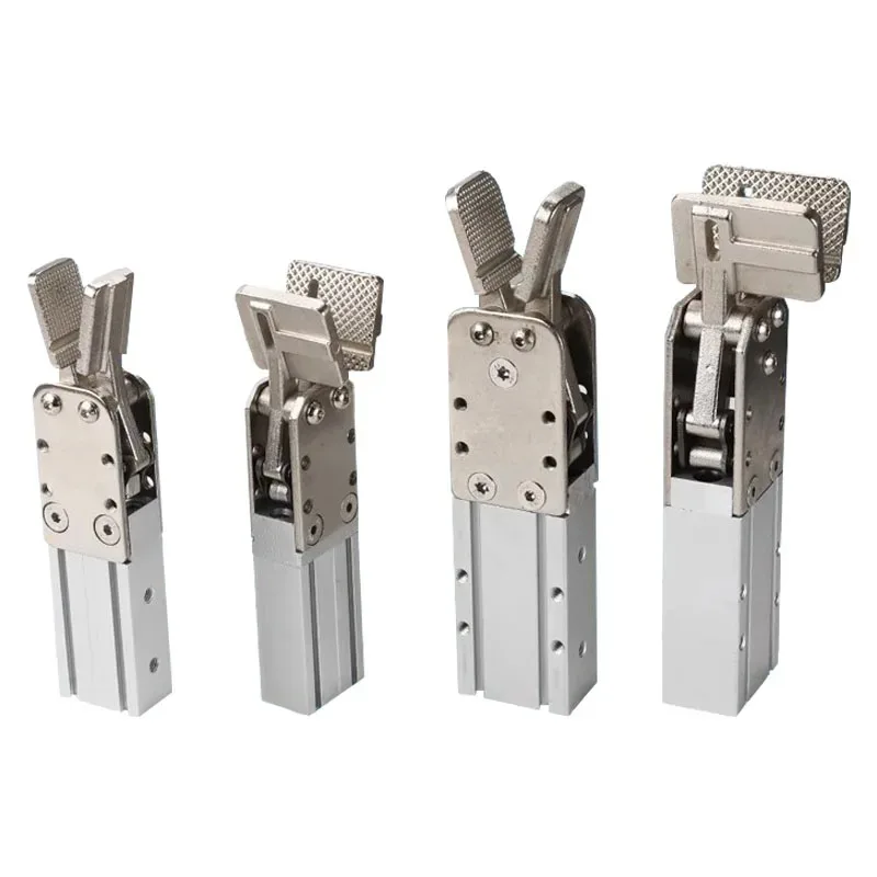 Pneumatic injection molding robotic arm fixture 1615D finger cylinder 2015DL single double action 1615S wide nozzle clamp