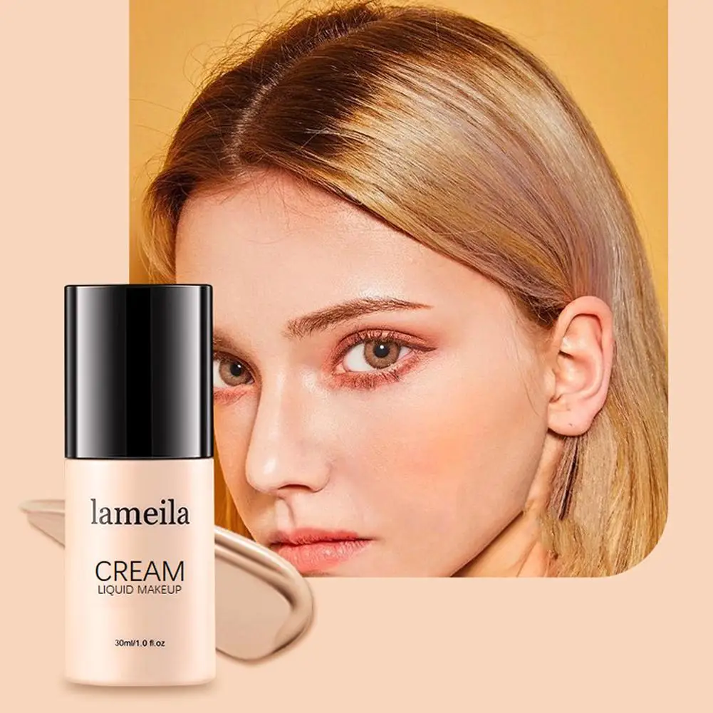 30ml Hydrating Liquid Makeup Creamy Lightweight Natural Finish Full Coverage Blemish Concealer for Even Complexion