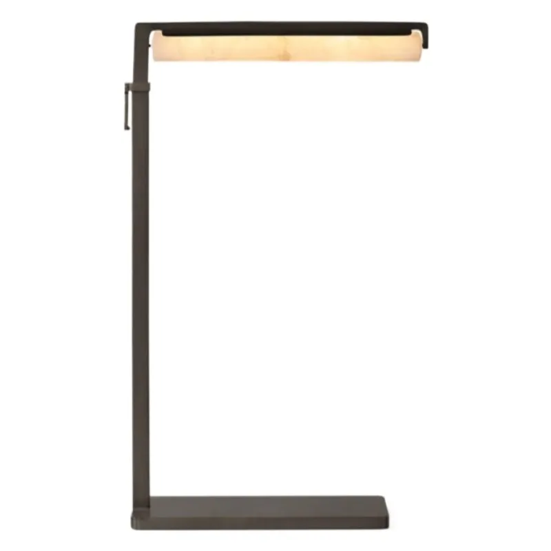 

LED reading desk lamp black simple I-shaped dimming book floor lamp