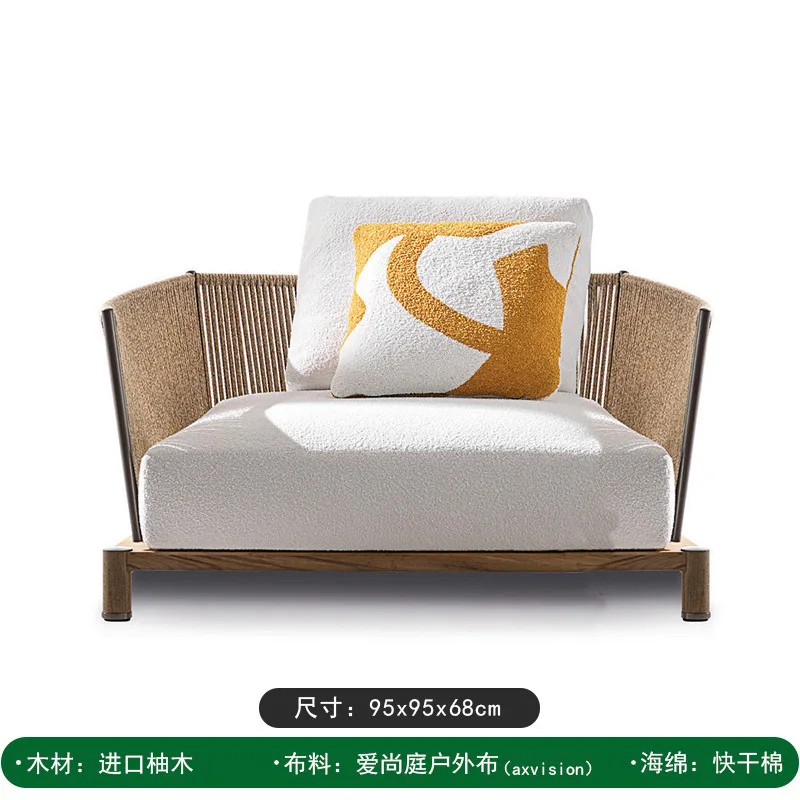 أريكة خارجية، فناء المطر والحماية من أشعة الشمس في الهواء الطلق، غرفة الشمس في الهواء الطلق، أثاث حديقة الفندق لفيلا الروطان #6