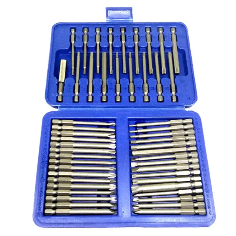 75mm Extra Long Reach Bit Set Security Screwdriver Bits Torx Star Hex Bit