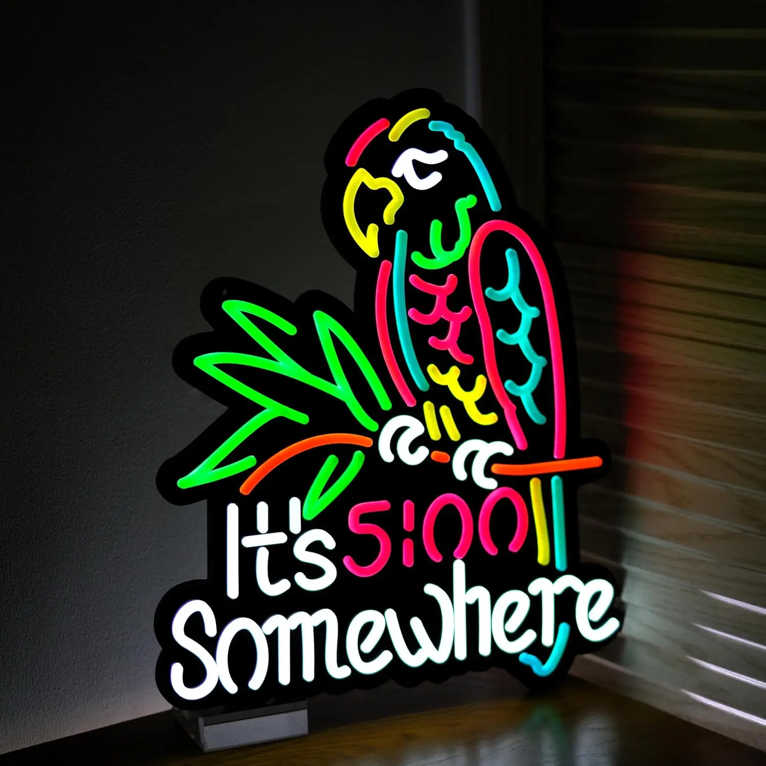 

Неоновая вывеска «Сейчас 5:00 где-то» — настенный светильник с USB-питанием, диммируемый светодиодный неоновый светильник для бара, игровой комнаты, спальни, декоративный подарок