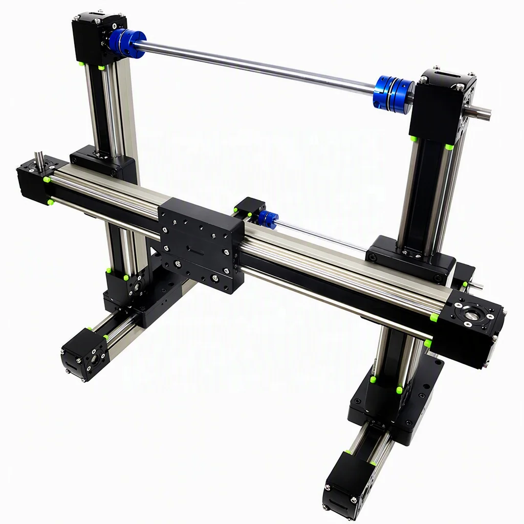 Small Multi Axis  Linear Motion Guide  Linear Stage Rail System 3 Stage Linear Actuator Motor Gear High Rigidity Stainless
