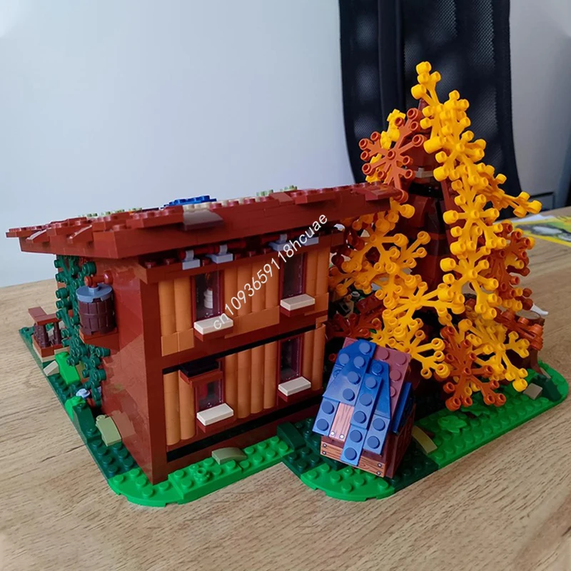 1729 Uds. MOC The Spruce House bloques de construcción juguete creativo de Navidad regalo DIY creatividad para niños construcción de plástico