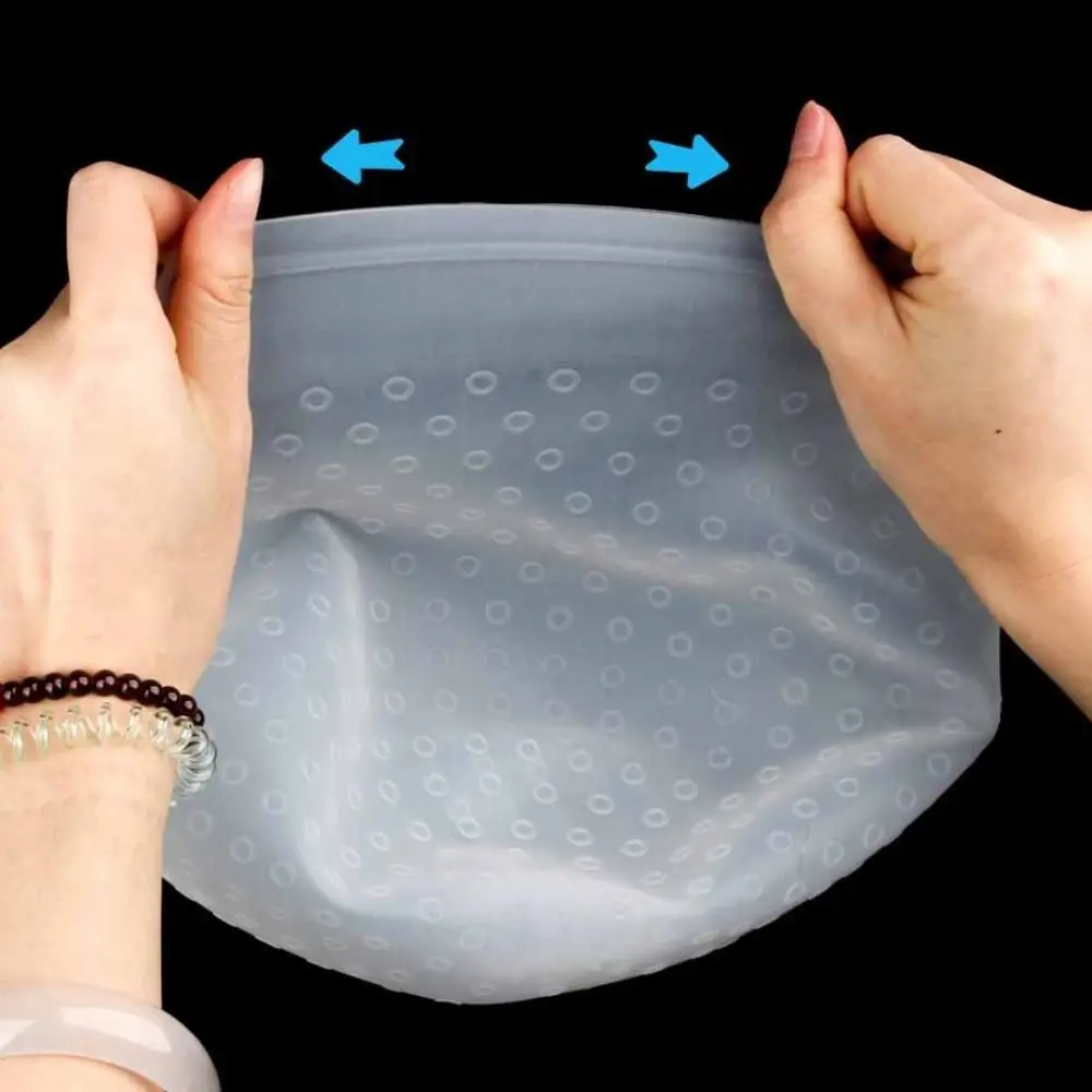DIY Hairdressing Silicone Silicone Hair Coloring Cap Washable Reusable Highlighting Hat Solid Color Soft Hair Dye Tool Unisex