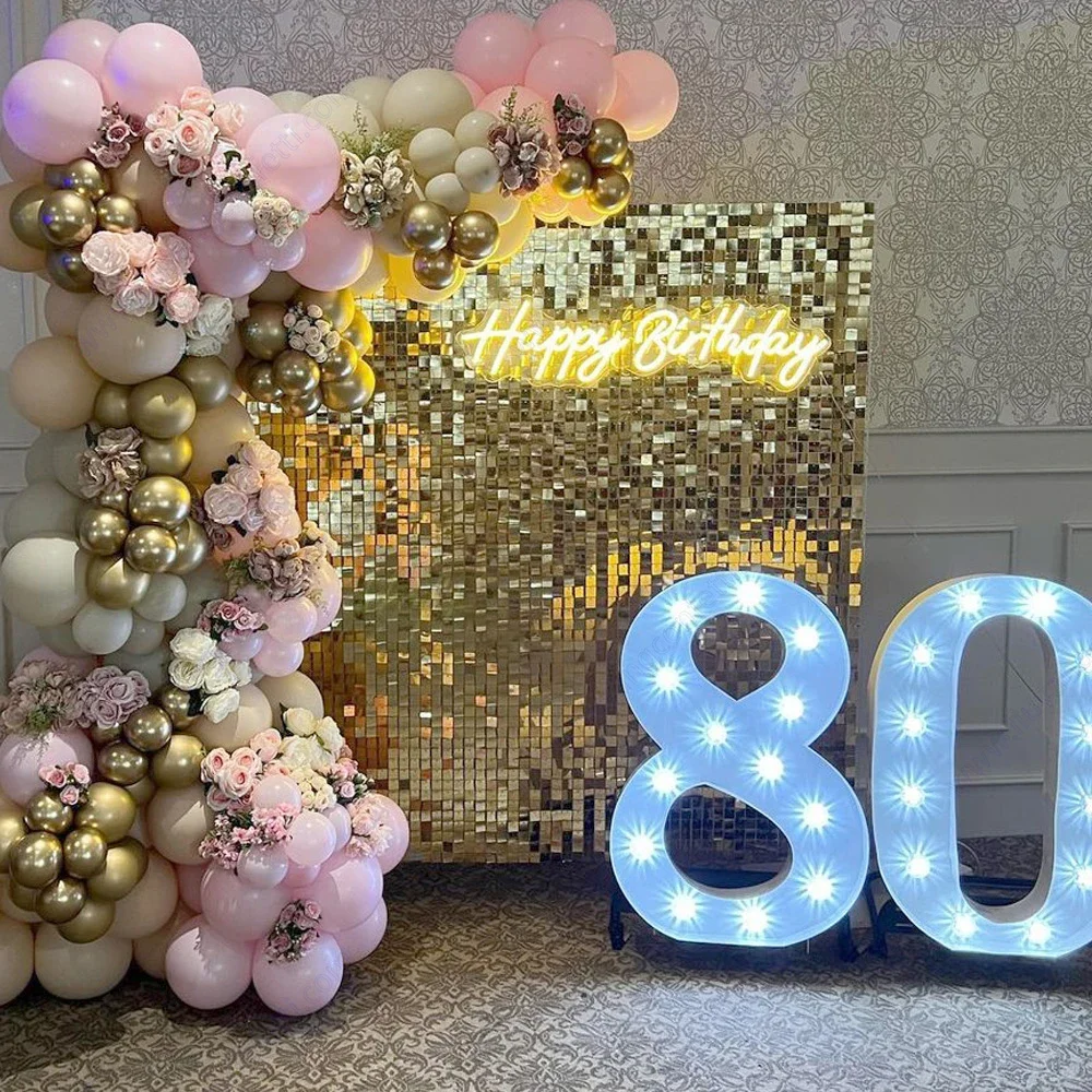 30x30cm 3D Wall Stickers crystal pneumatic sequins 3D wall panel mirror cloth paint birthday Wedding party background wall decor