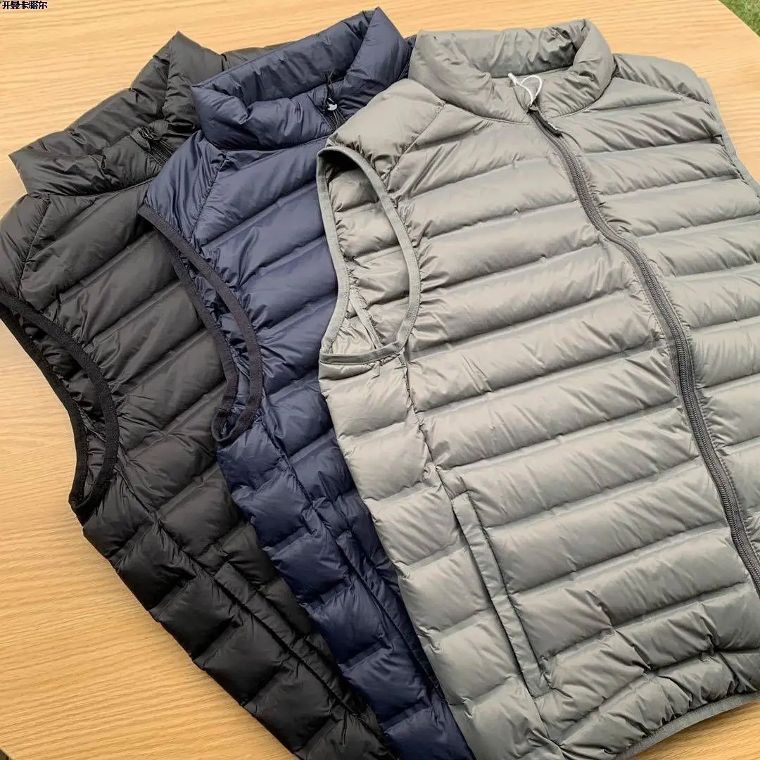 Pure Color Men's down Cotton Jaet Durable Water-Resistant 600 Fill Power Winter New Sle ort Length Not Hooded ...