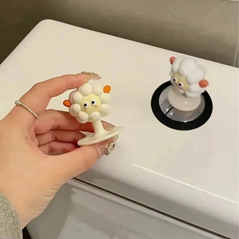 Portable Lovely Cartoon Toilet  Lifting Device Avoid Touching Toilet Lid Handle Accessories Anti dirty No Punching Required