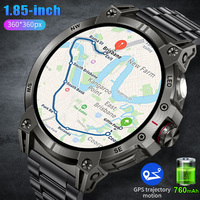 LIGE Super Durable 700mAh Large Battery Adult Mature Men Smart Watch Waterproof SmartWatch GPS Sports Tracker LED Flashlight Run