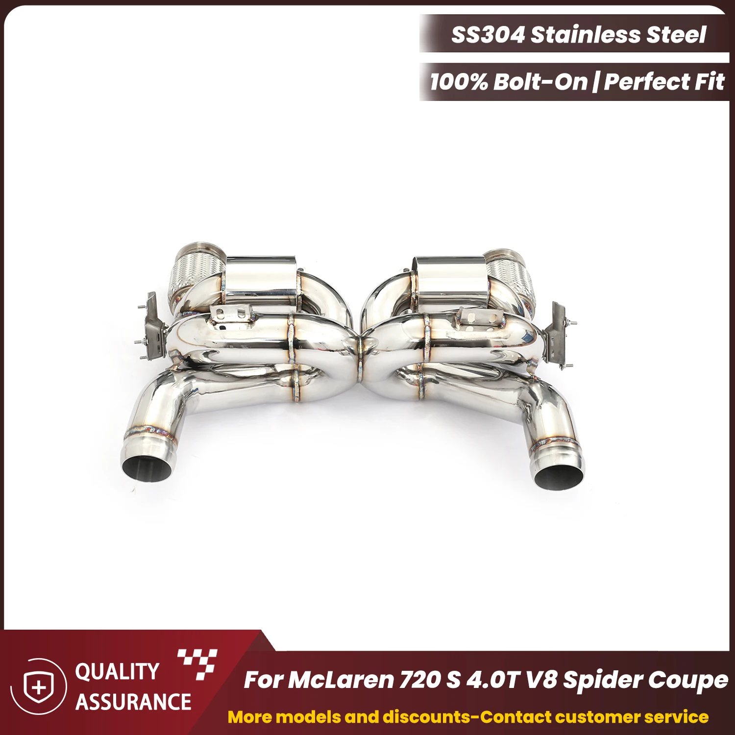 

ECCF OEM VALVE Catback Exhaust For McLaren 720 S 4.0T V8 Spider Coupe Aggressive Exhaust Sound Performance Upgrade