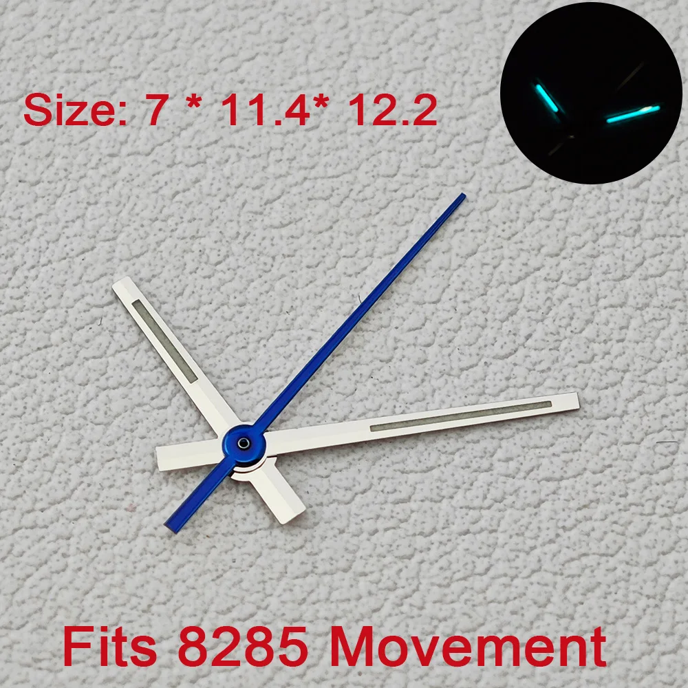 High quality watch hands emitting blue-green light, suitable for 8285 movement watch hands watch accessories watch parts