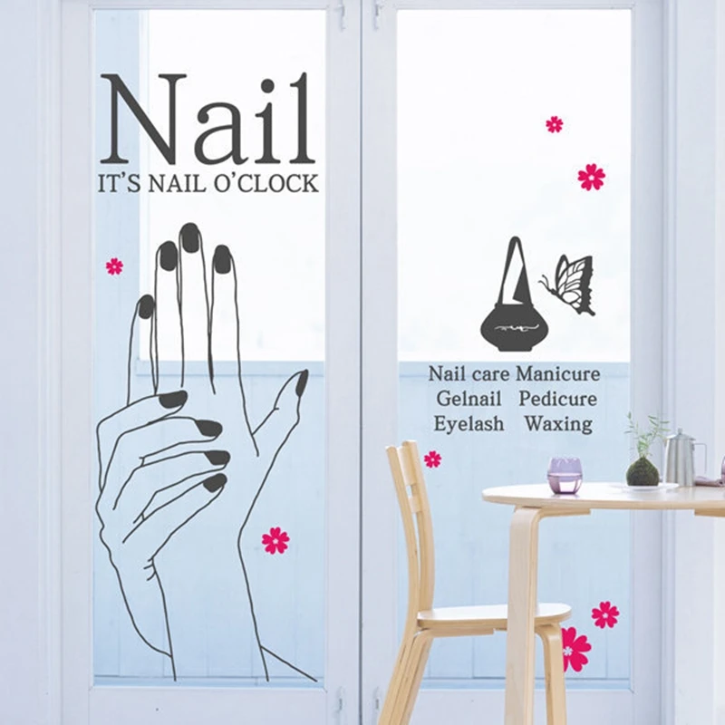 

Nail Art Salon Sticker Make Up Spa Decal Beauty Posters Vinyl Wall Decor Mural 102