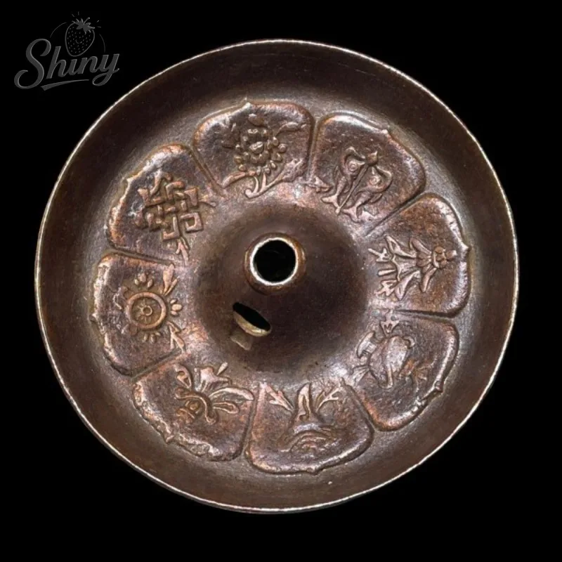 

Antique Collection of Pure Copper Eight Magic Instruments and Eight Treasures Oil Lamp Ornaments