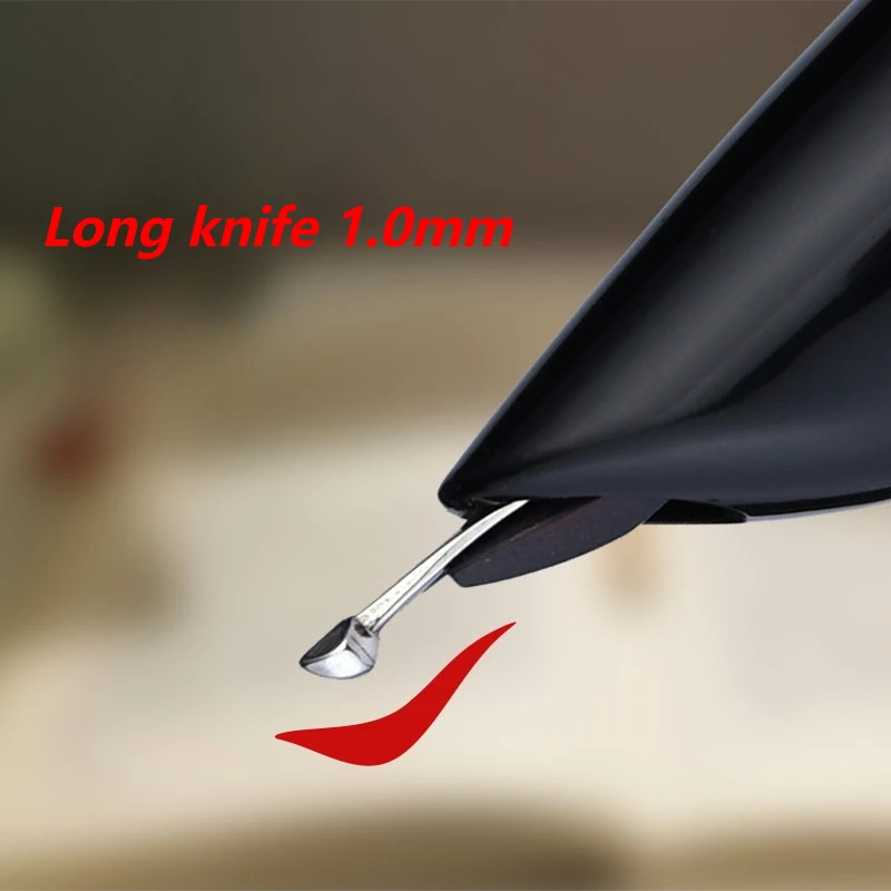 Stacked 3.0mm Extra Large Long Knife Fountain Pen with Dark Tip Hand Polished Pen Nibs Professional Practice Business Office