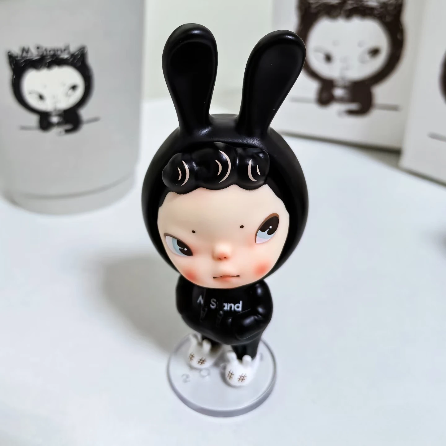 جديد سويا القهوة صندوق أعمى الشكل حظر ايمو بو الأرنب القط دمية التعاون مصمم لعبة شخصية الديكور الفنان الجمالي