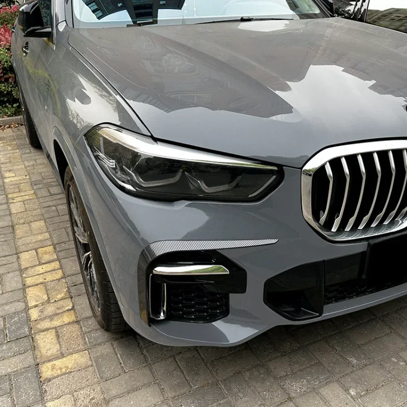 For BMW X5 G05 X5 M50i M50d 40i 30d M Sport 2018-2023 Front Bumper Wind Knife Bumper Fog Light Grille Cover Front Blade Trim