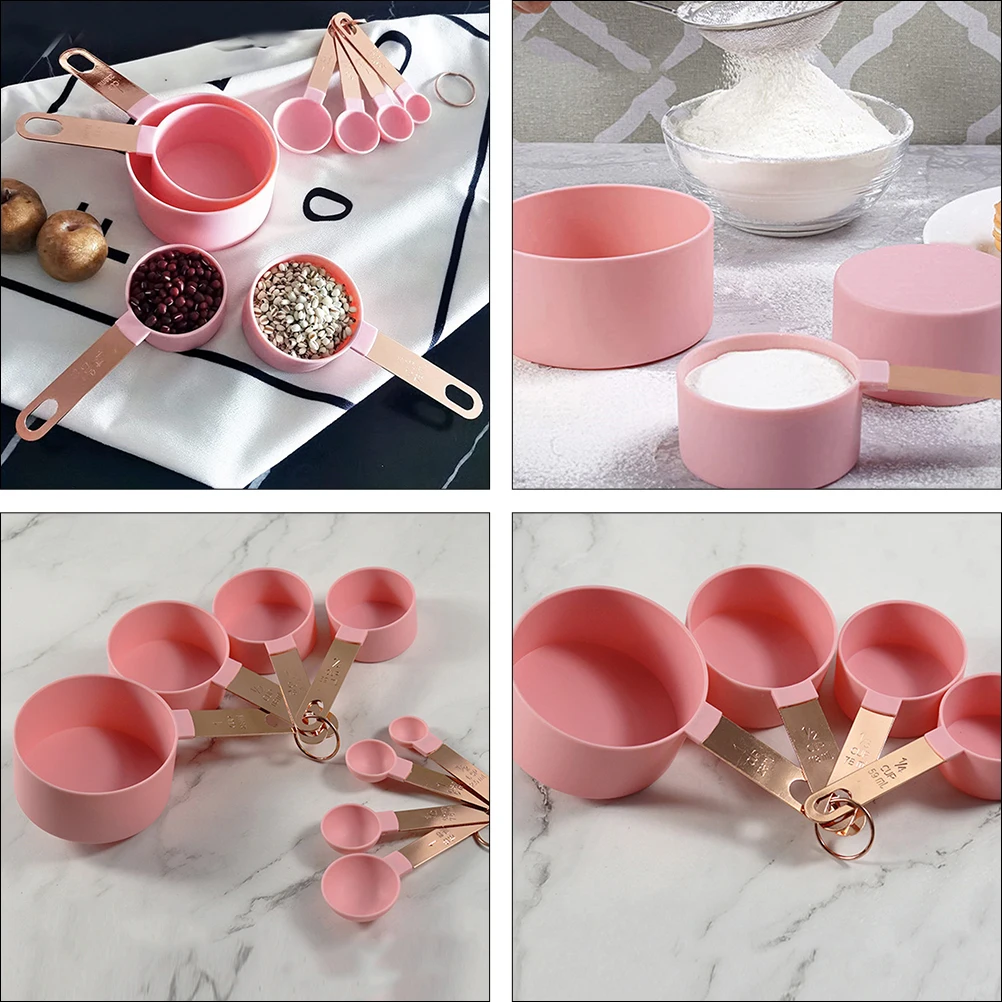 

1Set Household Measuring Spoon Set High-Grade Material Clear Markings Long Service Life for Baking Cooking Milk Powder Spice