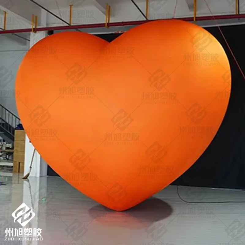 

Inflatable heart with blower, decorative props for shopping mall/grassland activities, customizable logo available