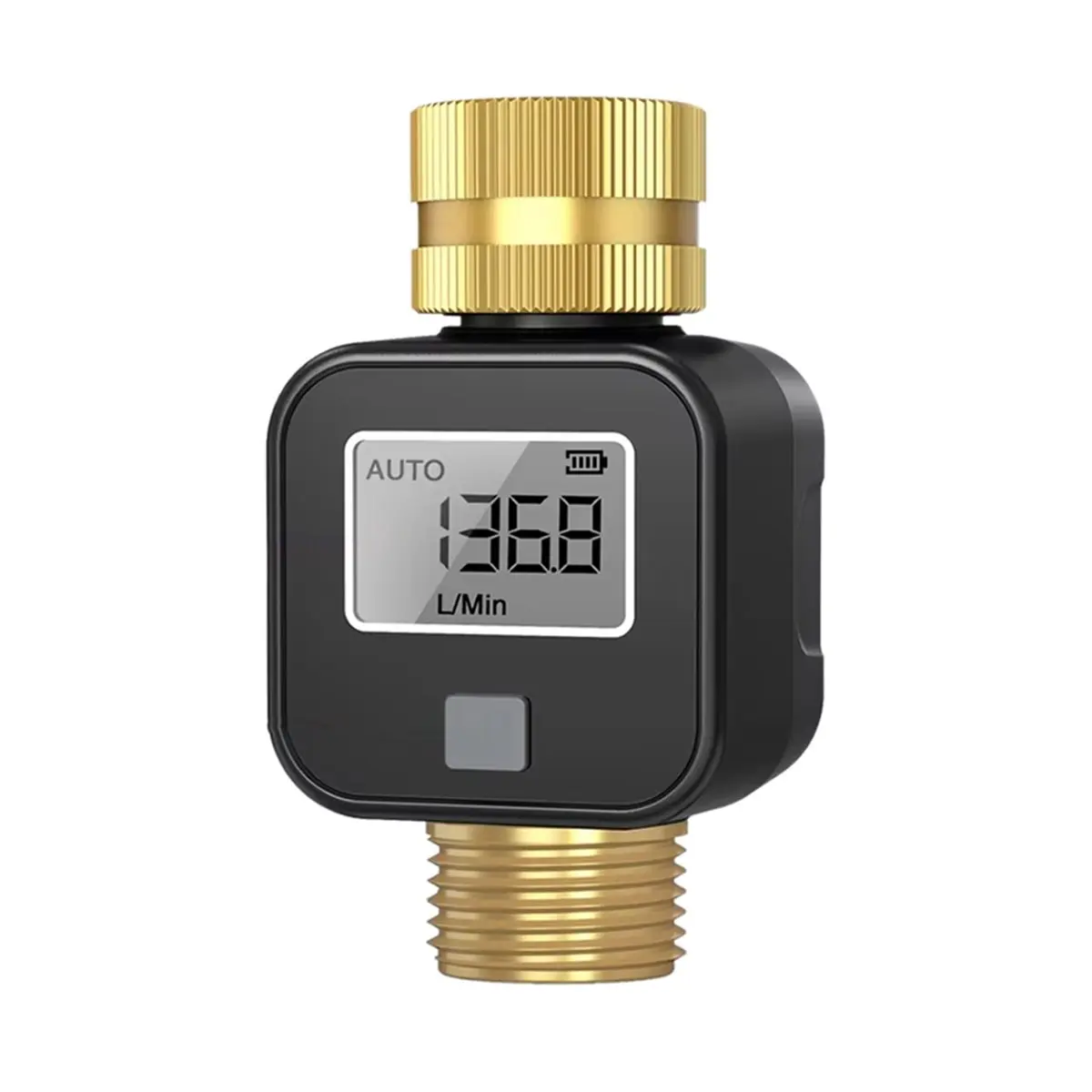 Friendly!Water Meter with 3/4 Thread Accurately Measure Water Consumption for RV Water Tank Filling Garden Hose Watering