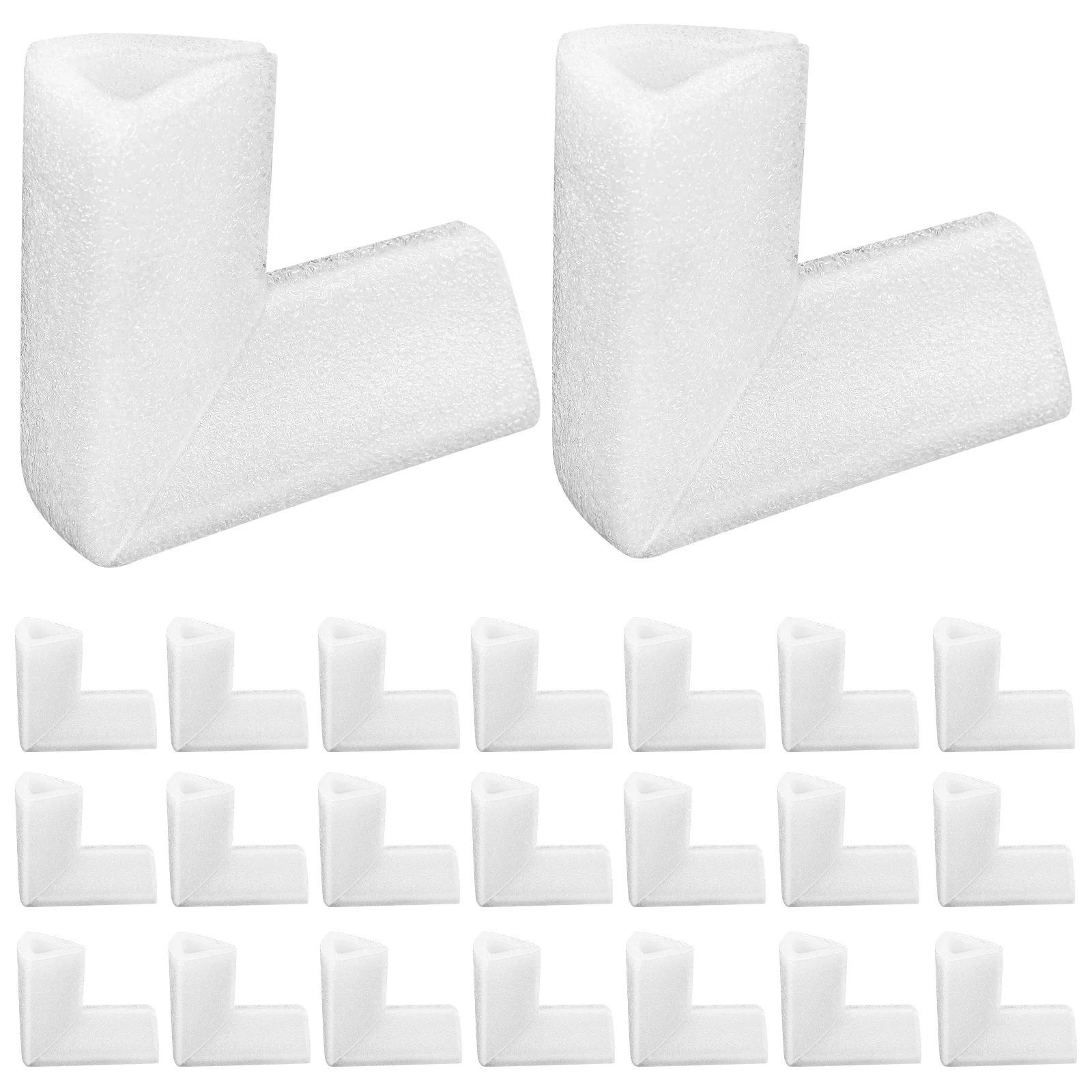 24 pcs Epe Foam Corner Protectors L-Shaped For Moving Boxes Furniture Artwork Shipping Carton Corner Guard Box Protector