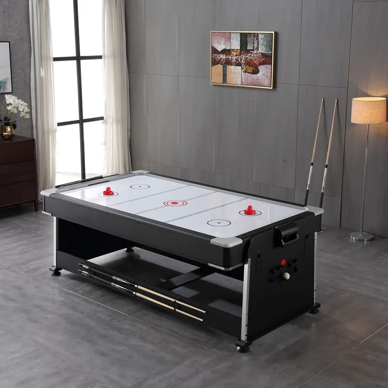 Most Popular High Quality 4 In 1 Multifunctional 7FT Billiards Pool Table Rotating Air Hockey Game Table Sale