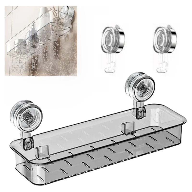 【Rushed】Suction Cup Storage Holder Corrugated Suction Cup Storage Holder For Shower, Kitchen