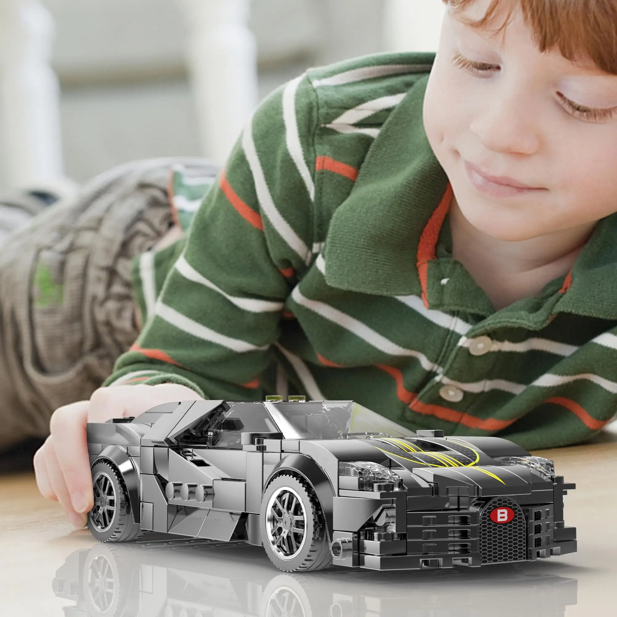 Speed Sport Car Model City Classic Racing Vehicle Building Blocks 1:24 Scale Super Racers Bricks Holiday Gift Desktop Decoration image 5