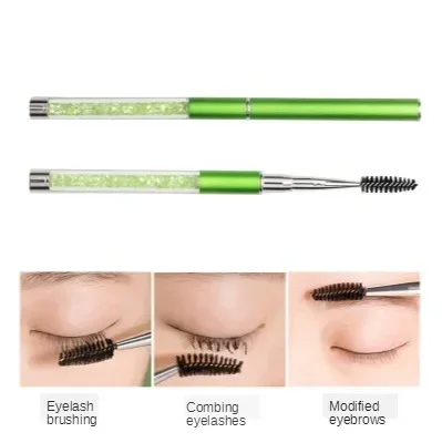10PC High Quality Crystal Eyelash Brush Mascara Wands Applicator Spoolers Eye Lashes Extension Individual Applicator Eye Makeup
