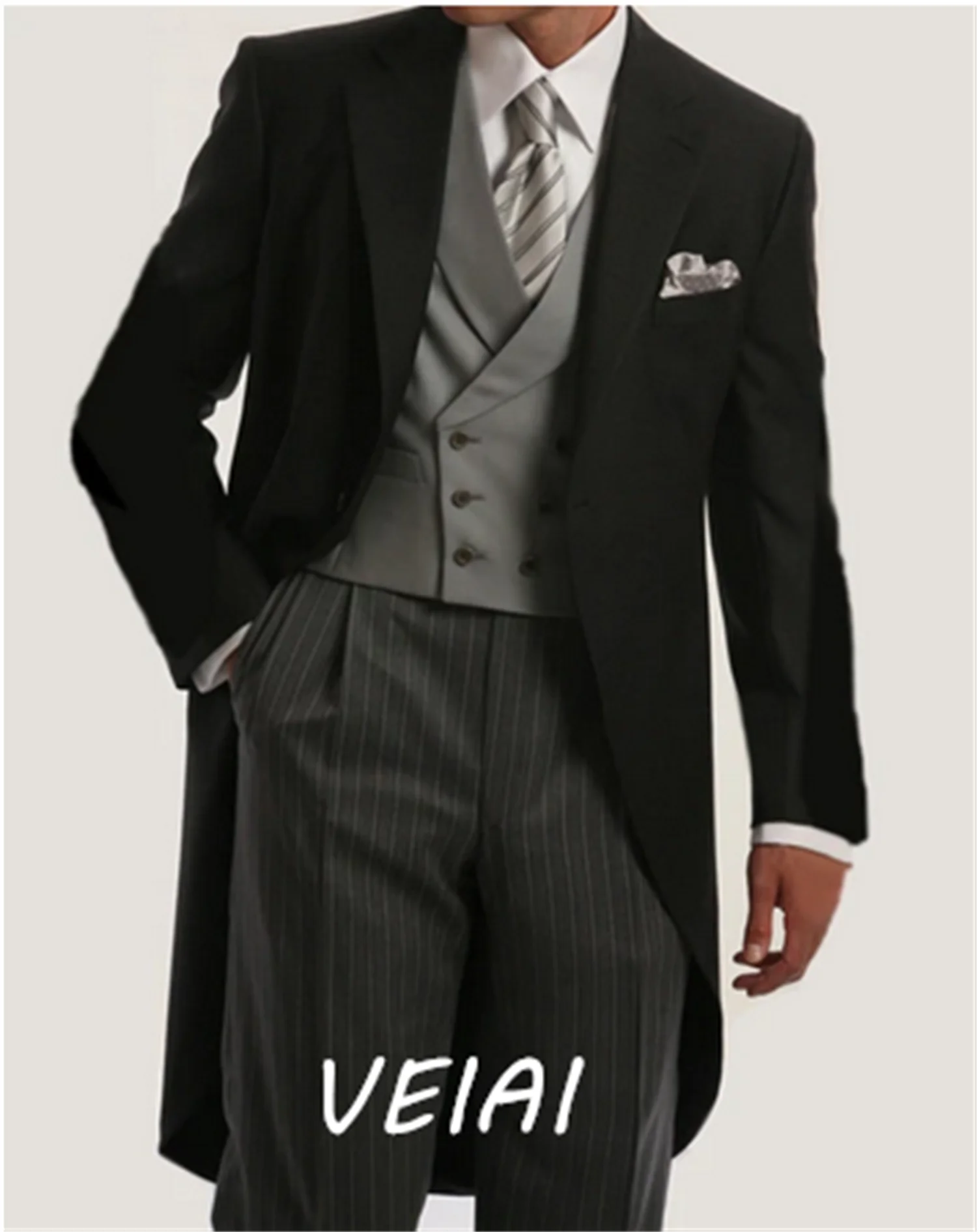 

CustomizedGroomsmen Ivory Pattern Groom Tuxedos Shawl Lapel Men Suits 2 Pieces Wedding Best Man Blazer ( Jacket+Pants+Tie )