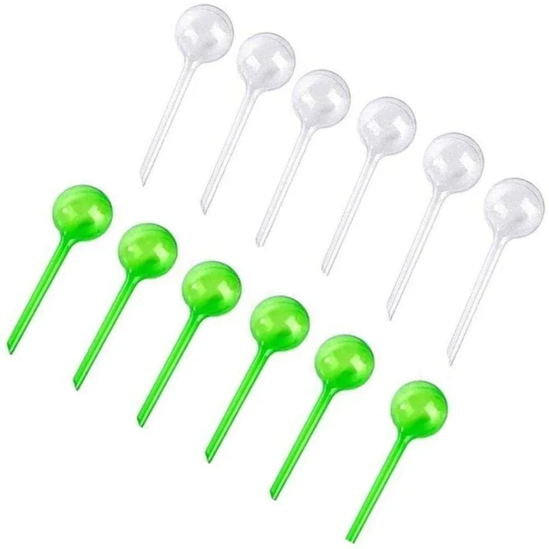12pcs Automatic Plant Water Feeder Self Watering Plastic Ball Indoor Outdoor Flowers Water Cans Flowerpot Drip Irrigation Device
