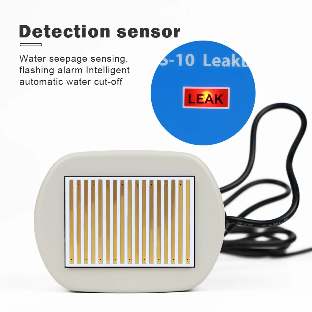 

Overflow Level Detector Smart Water Leak Sensor Water Leakage AlarmFlood Protection Automatic Shutdown